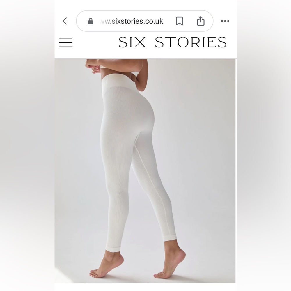 Six stories seamless contour rob leggings- milk white